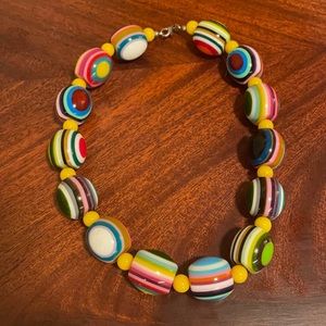 Rainbow bead necklace
